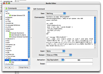 Editing the TextMate command scripts